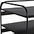 Modern Metal Vinyl Shelf 3D model small image 2