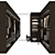 Modern Classic P-Shaped Wardrobe 3D model small image 3