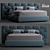 Luxe Dream Collection: Flou Majal Bed 3D model small image 13