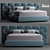 Luxe Dream Collection: Flou Majal Bed 3D model small image 17