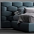 Luxe Dream Collection: Flou Majal Bed 3D model small image 2