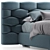 Luxe Dream Collection: Flou Majal Bed 3D model small image 8
