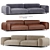 Arflex Tokio Soft Sofa: Premium Italian Leather Comfort 3D model small image 1