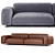 Arflex Tokio Soft Sofa: Premium Italian Leather Comfort 3D model small image 2