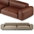 Arflex Tokio Soft Sofa: Premium Italian Leather Comfort 3D model small image 4
