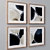 Large Wall Paintings Set with Variety of Frame Colors 3D model small image 2