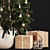 Festive Tree with Ferm Living Decor 3D model small image 3