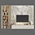 Modern TV Wall Unit with Lighting 3D model small image 3