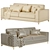 Elegant Frankfurt Sofa, 3-Seater 3D model small image 4