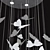 Night Butterflies Chandelier: Elegant & Ethereal 3D model small image 2