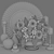 Elegant 3D Decor Set 3D model small image 4