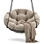Hanging Papasan Chair - Ultimate Comfort in Style! 3D model small image 2