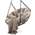 Hanging Papasan Chair - Ultimate Comfort in Style! 3D model small image 3