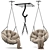 Hanging Papasan Chair - Ultimate Comfort in Style! 3D model small image 4