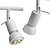 TROSS Ceiling Rail: 3-Lamp, White 3D model small image 2