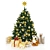  Festive Christmas Tree with Ornaments & Tiger Toy 3D model small image 1