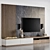 Sleek TV Wall 05 - High Quality & Detailed 3D model small image 2