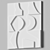 Elegant Wall Relief Sculpture 3D model small image 1