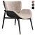 Baxter Jorgen Chair: Sleek Modern Design 3D model small image 3