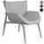 Baxter Jorgen Chair: Sleek Modern Design 3D model small image 6