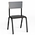 Modern Prefabricated School Chairs 3D model small image 1