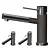 Sleek Black/Chrome Dual Finish Faucet 3D model small image 2