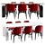 Contemporary PULP Lacquer Table & Chair 3D model small image 2