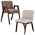 Modern Minotti Lance Chairs 3D model small image 1