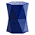 Modern Geometric Ceramic Garden Stool 3D model small image 2