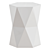 Modern Geometric Ceramic Garden Stool 3D model small image 3