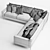 Sleek Sloan Corner Sofa: Modern Comfort for Your Home 3D model small image 7