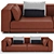 Mnoxet Design Sofa 006: High Quality Modeling & Texturing 3D model small image 2