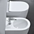 Title: TOTO Wall-Hung Toilet and Bidet 3D model small image 6