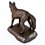 Graceful Fox Sculpture 3D model small image 4