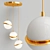 Sleek SHIFT TRIO Pendant Light 3D model small image 2