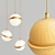 Sleek SHIFT TRIO Pendant Light 3D model small image 3