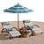 Seaside Oasis Outdoor Lounge Set 3D model small image 3