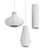 Scandinavian Glass Pendant Light 3D model small image 2