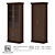 Ohm Combo Wardrobe with Sleek Design 3D model small image 1