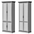 Ohm Combo Wardrobe with Sleek Design 3D model small image 2