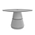 Garda Decor Round White Dining Table 3D model small image 2