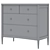 Title: Hampshire Kids 4-Drawer Dresser - Crate and Kids 3D model small image 5