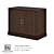 Sleek 1050 Office Credenza 3D model small image 1