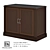 Sleek 1050 Office Credenza 3D model small image 3