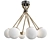 2392/PL TEA Italian Design Lamp 3D model small image 1