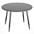 Luxore Round Tempered Glass Dining Table 3D model small image 2