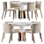 Potocco Lars Dining Table - Elegant and Stylish Ensemble 3D model small image 1