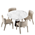 Potocco Lars Dining Table - Elegant and Stylish Ensemble 3D model small image 4