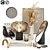 Chic Decor Collection: Pampas Vase, Ceramic Artisans Book, Eames Bird & More 3D model small image 1