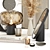 Chic Decor Collection: Pampas Vase, Ceramic Artisans Book, Eames Bird & More 3D model small image 2